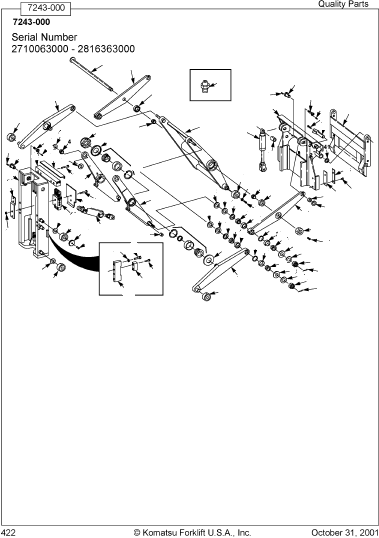 Рычаг 41510-00 KOMATSU