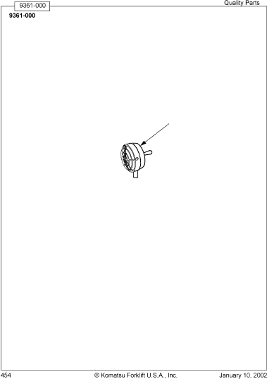 LAMP, ADJUSTABLE WITH SWITCH 36 VOLT WORK 49439-01 KOMATSU