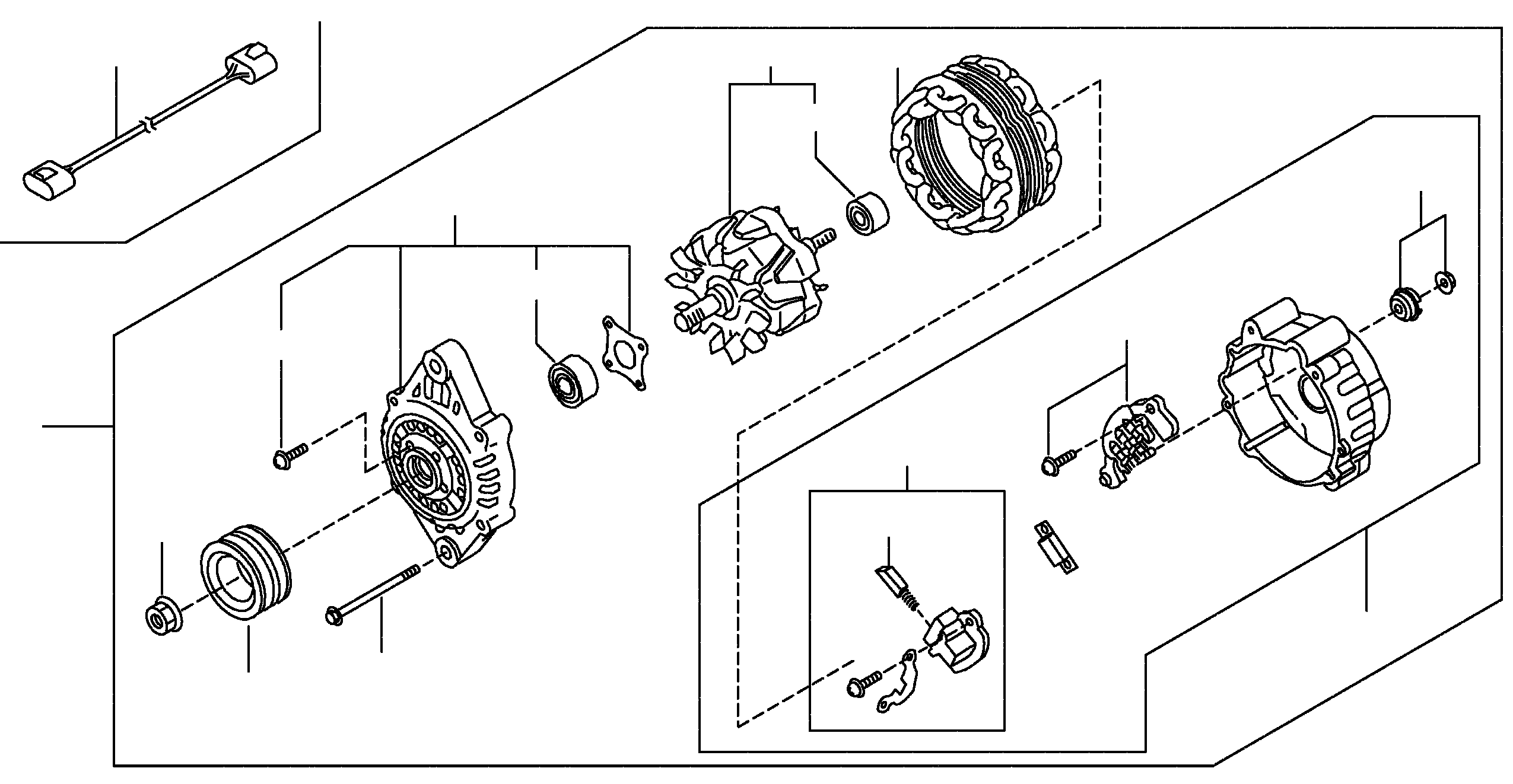 ALTERNATOR, 12V-50AMP 23100-FF11A KOMATSU
