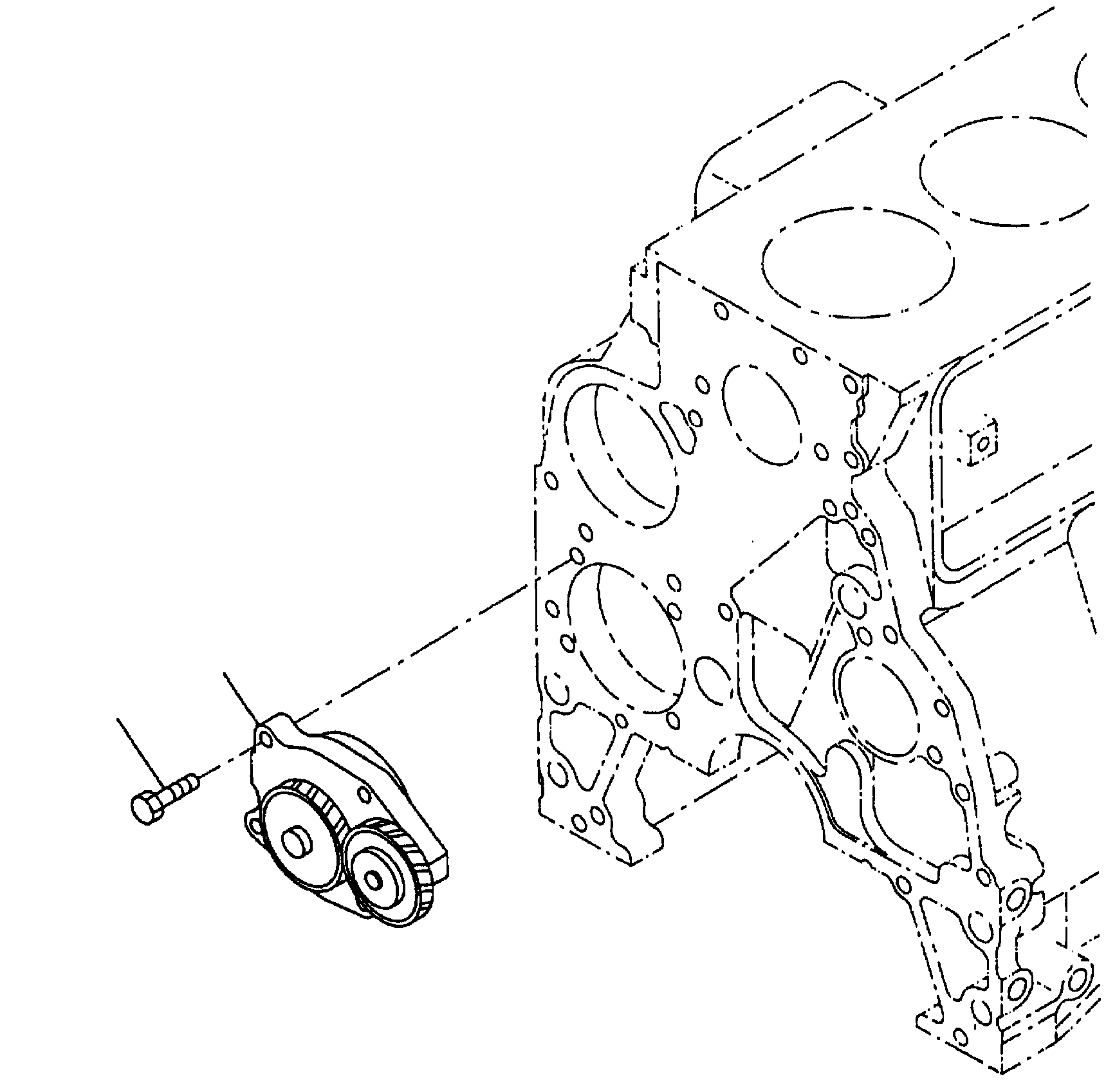 Масляный насос в сборе 6738-51-1100 KOMATSU