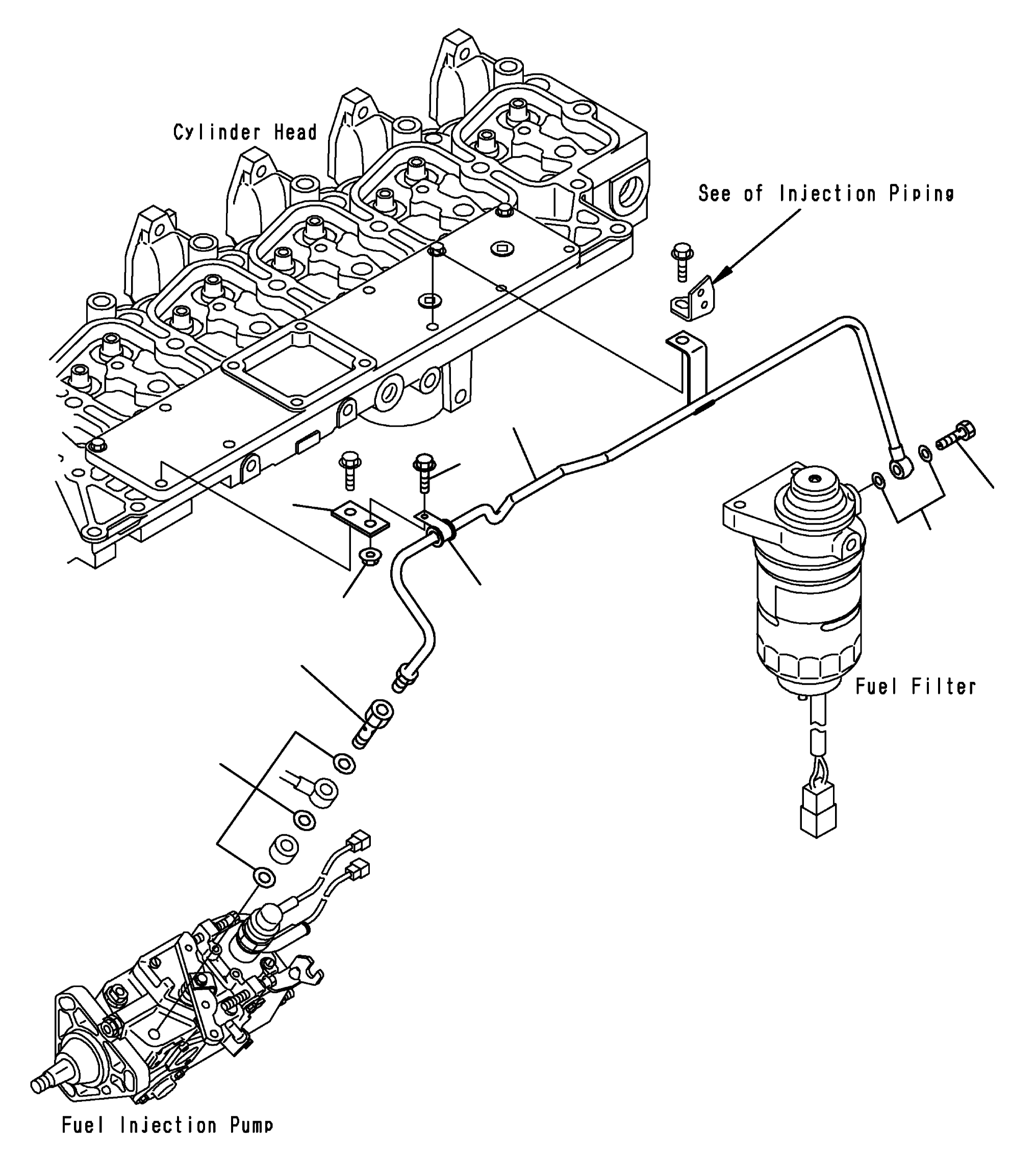 TUBE (PIPE) 6735-73-5540 KOMATSU