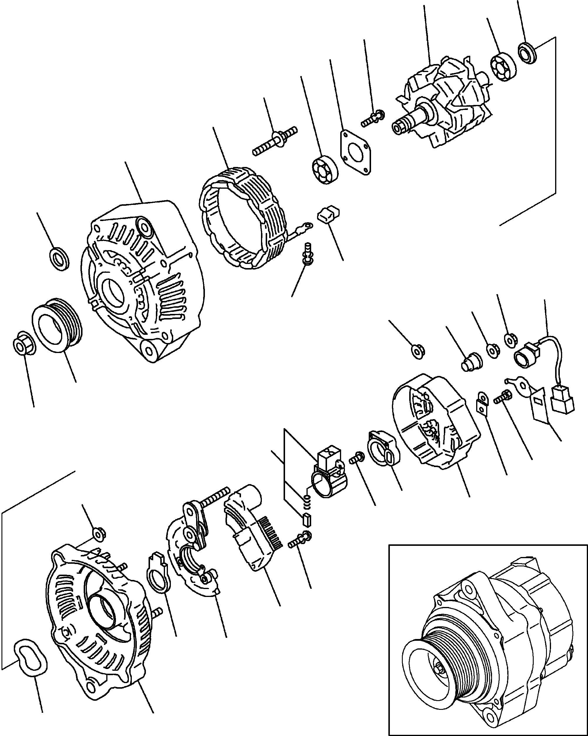 Задняя крышка ND021511-2360 KOMATSU