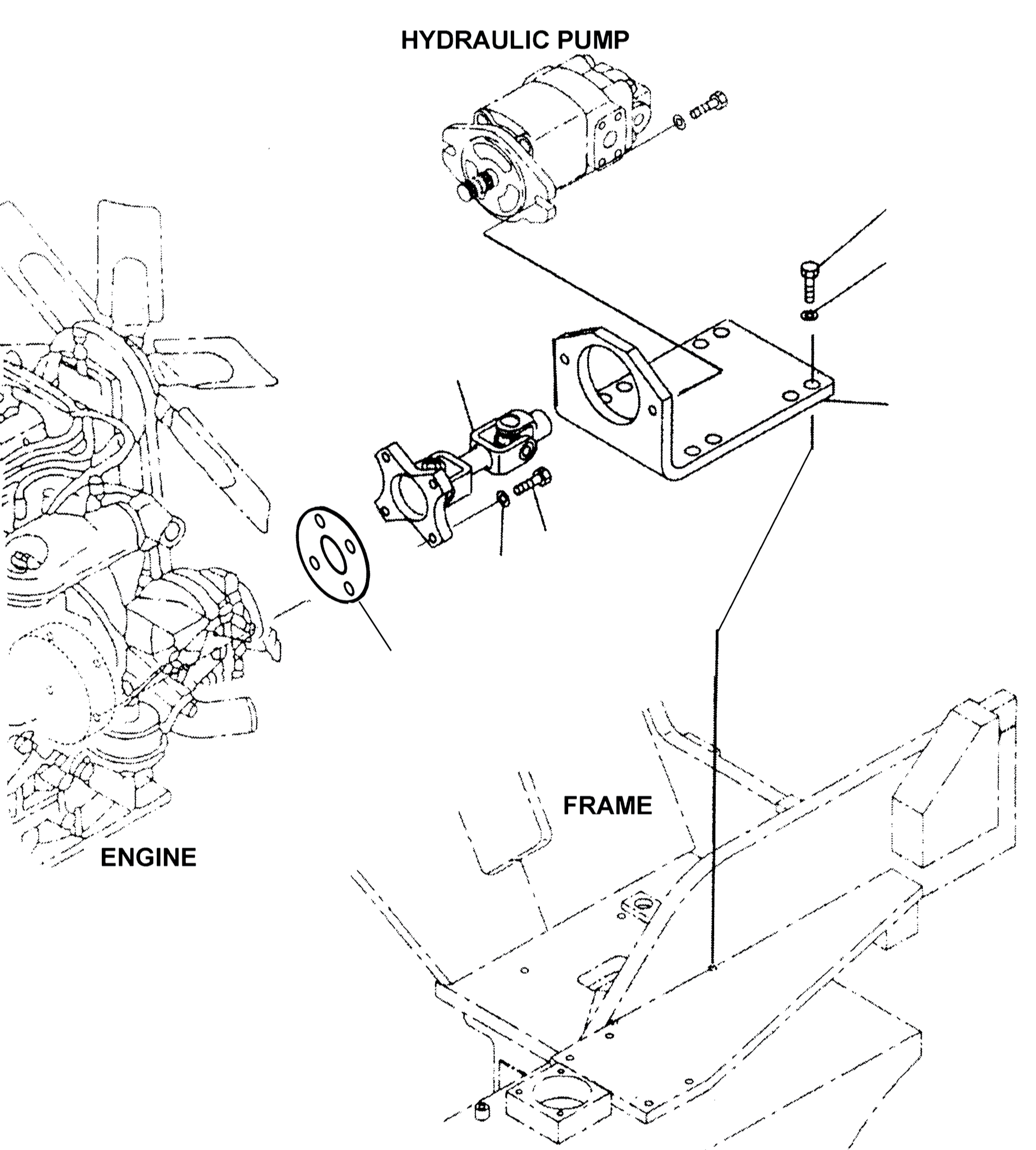 BRACKET, LONG WHEELBASE CHASSIS 3EC-02-39120SG KOMATSU