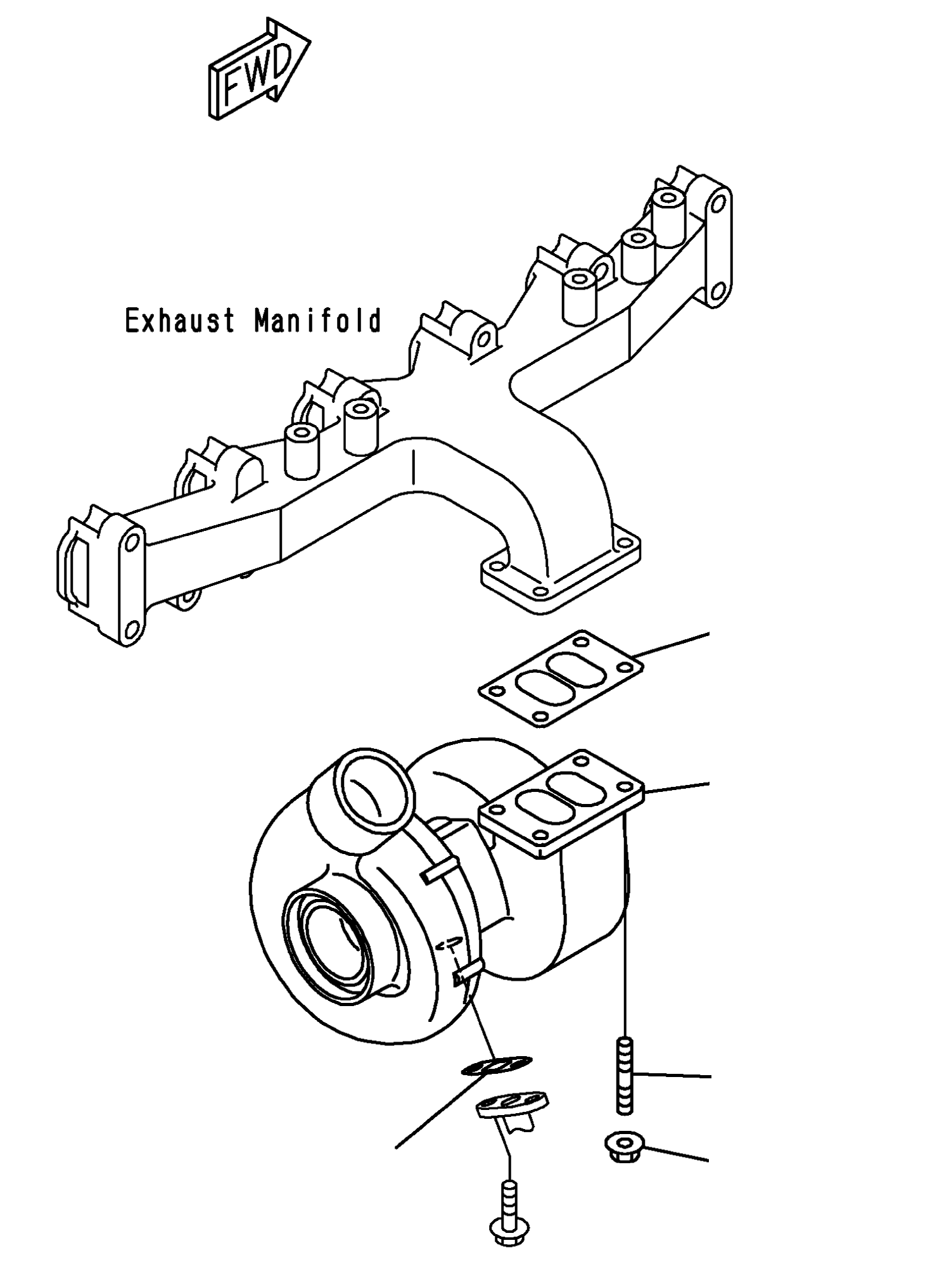 KIT, TURBOCHARGER 6735-83-8091 KOMATSU
