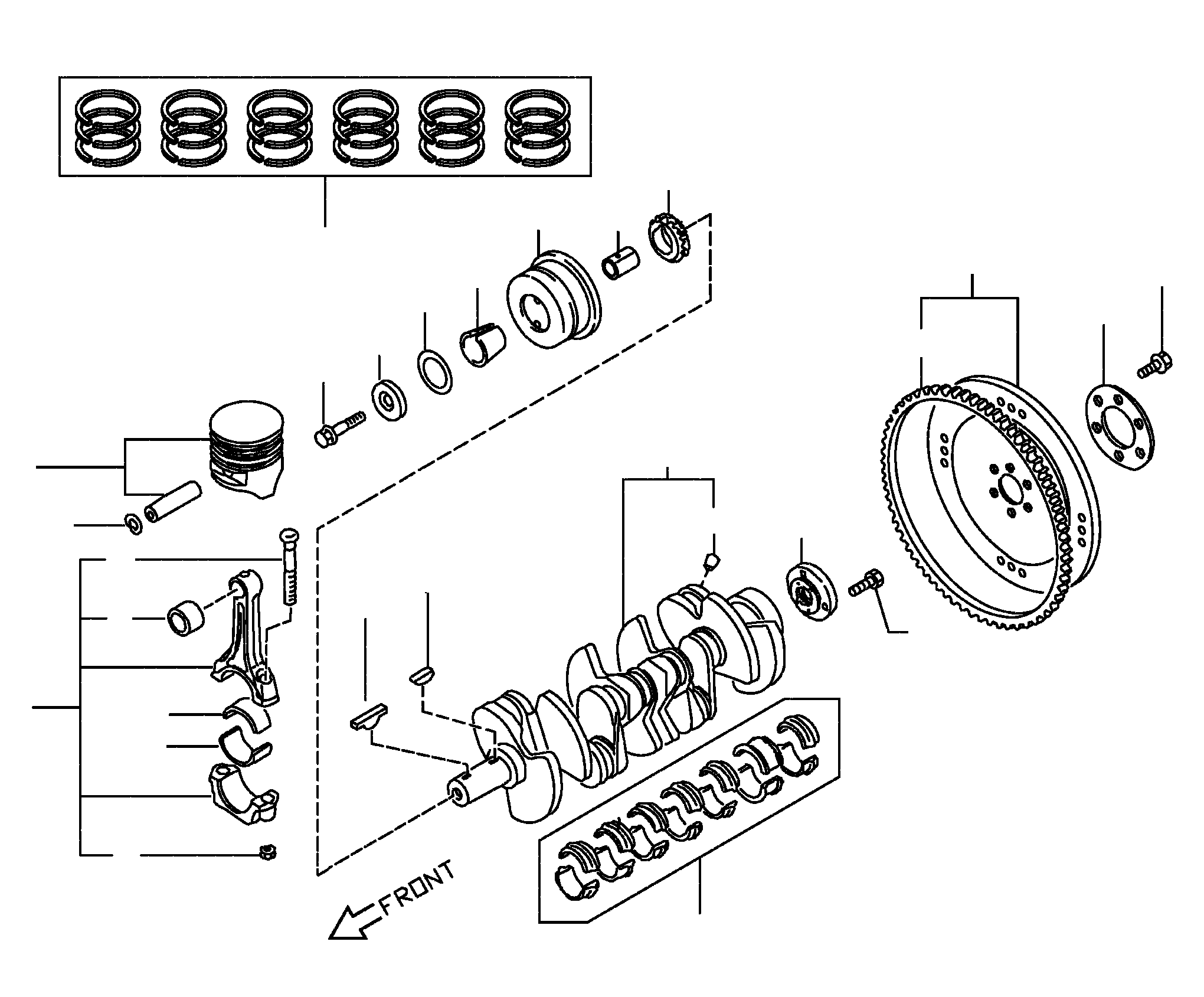 PISTON SET, OS=1.00 A2010-VB09B KOMATSU