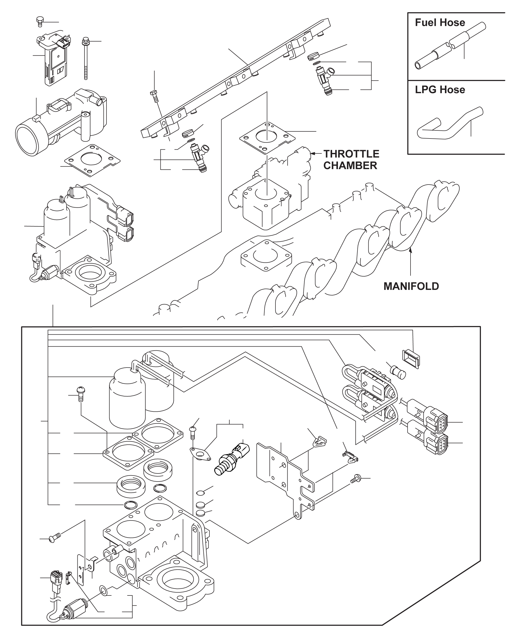 HOLDER, LPG INJECTOR 16610-GU60C KOMATSU