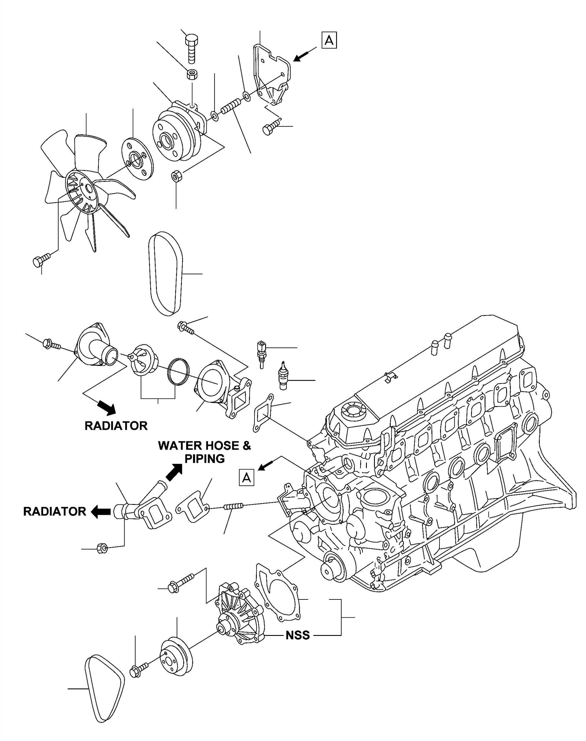 PUMP, WATER 21010-VB00J KOMATSU