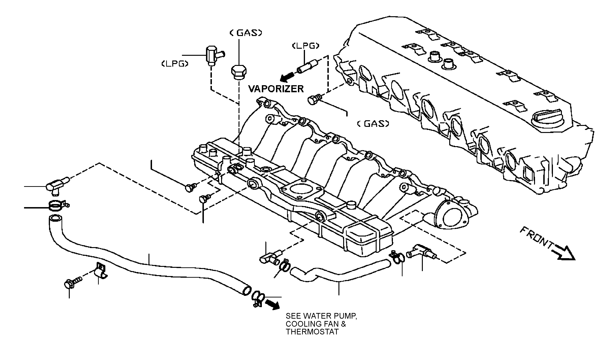 CONNECTOR, WATER RETURN (GY961, 962, 964, 965 27195-E4400 KOMATSU