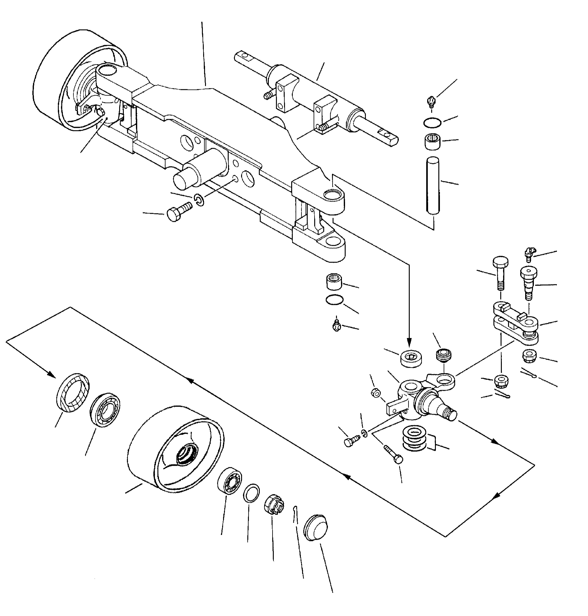 AXLE, STEERING 3EC-25-A5410 KOMATSU