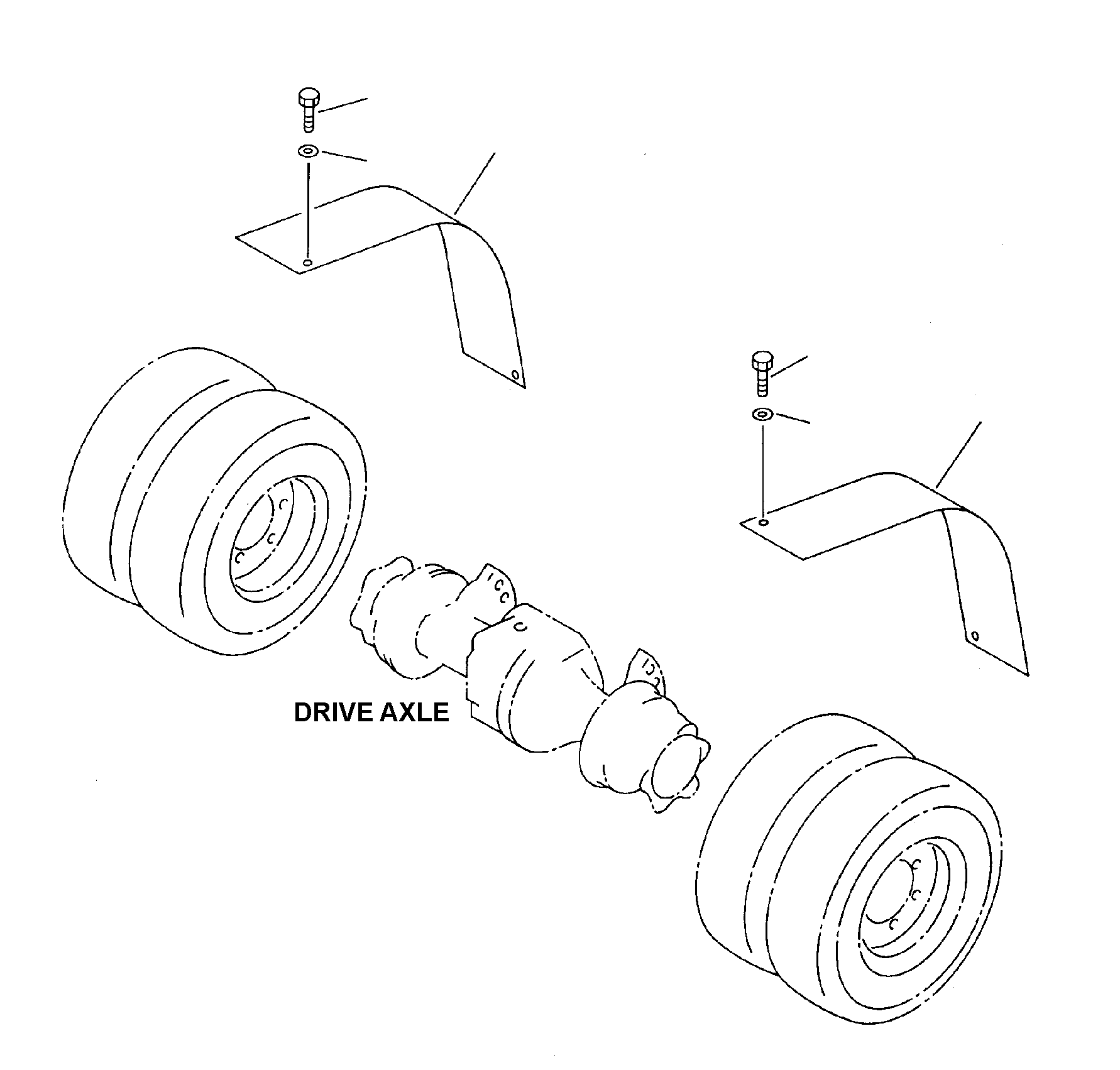 COVER, RH (FOR SOFT SOLID OR FOAM-FILLED TIRE 7.00 X 15) (FG(D)40Z) 37C-1KA-A010 KOMATSU