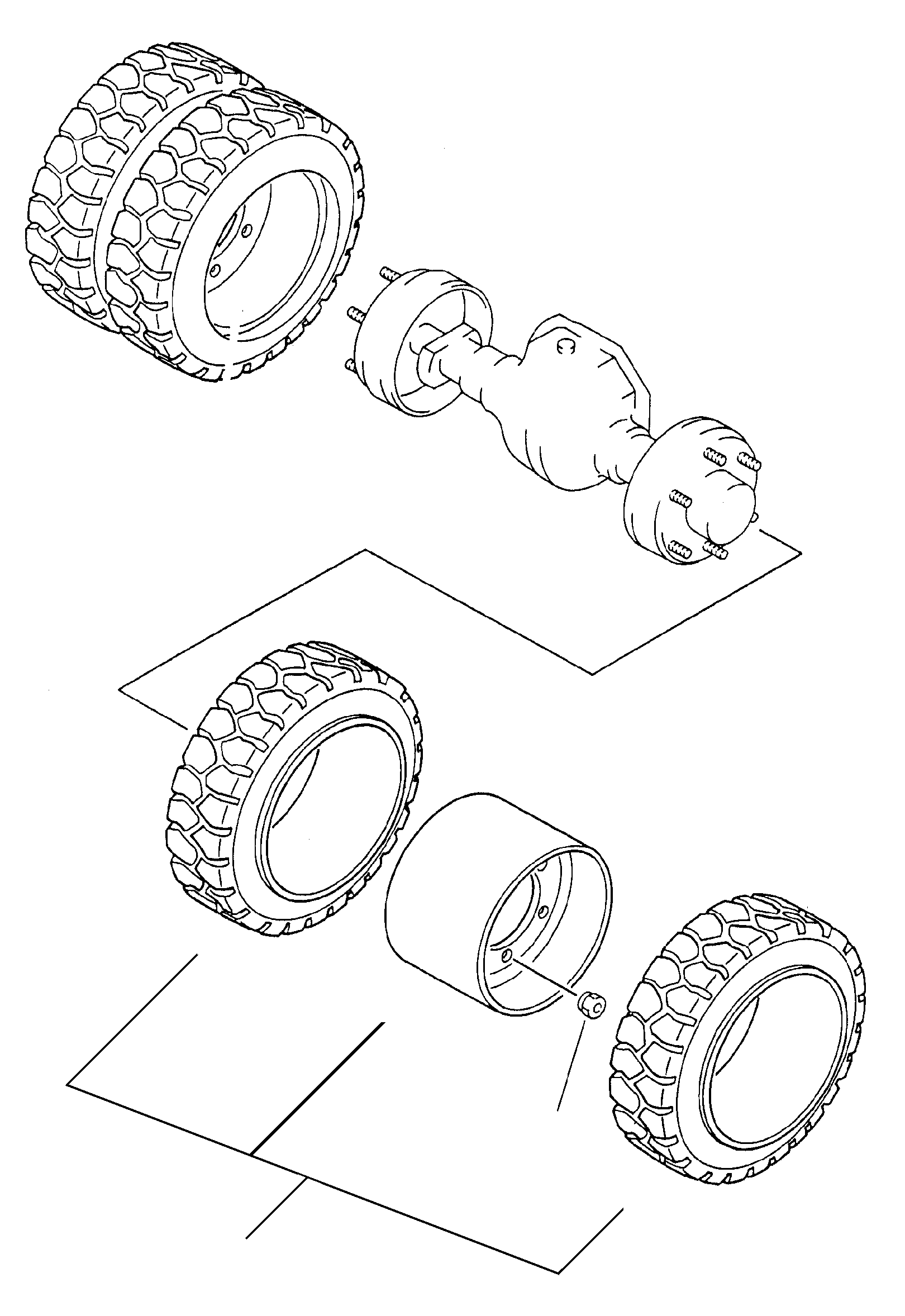 TIRE, 22 X 6 X 16, NON-MARKING SMOOTH MIT06635002 KOMATSU