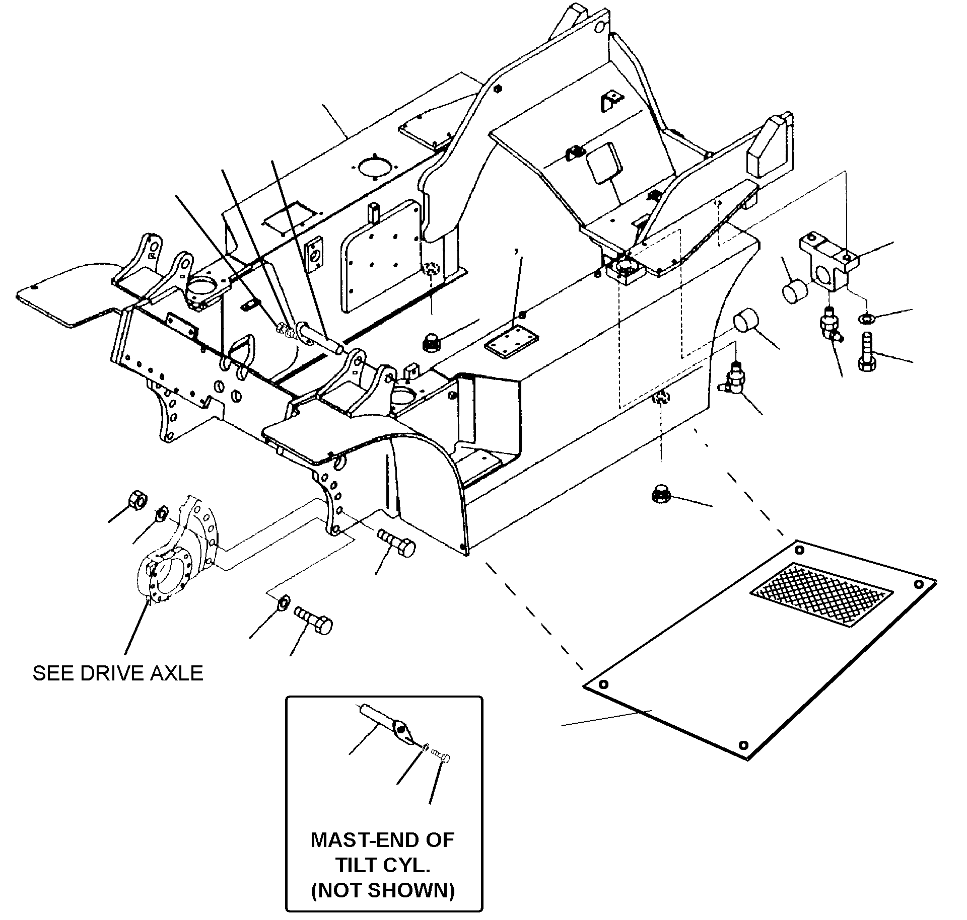 FRAME (FG(D)40/45 THROUGH 2006) 3EC-41-A5461 KOMATSU