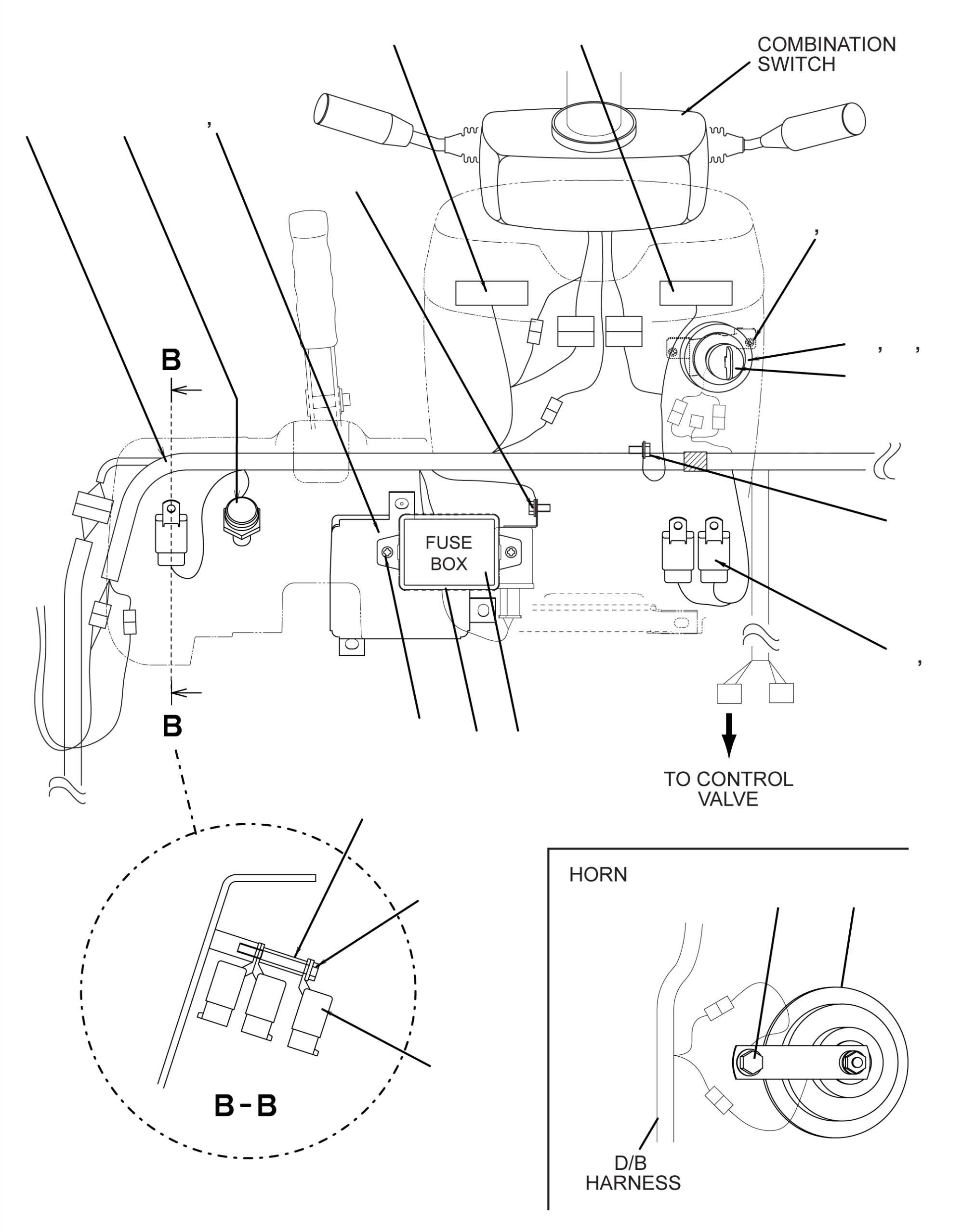 DASHBOARD HARNESS (W/O KOPS) 3EC-55-A5210 KOMATSU