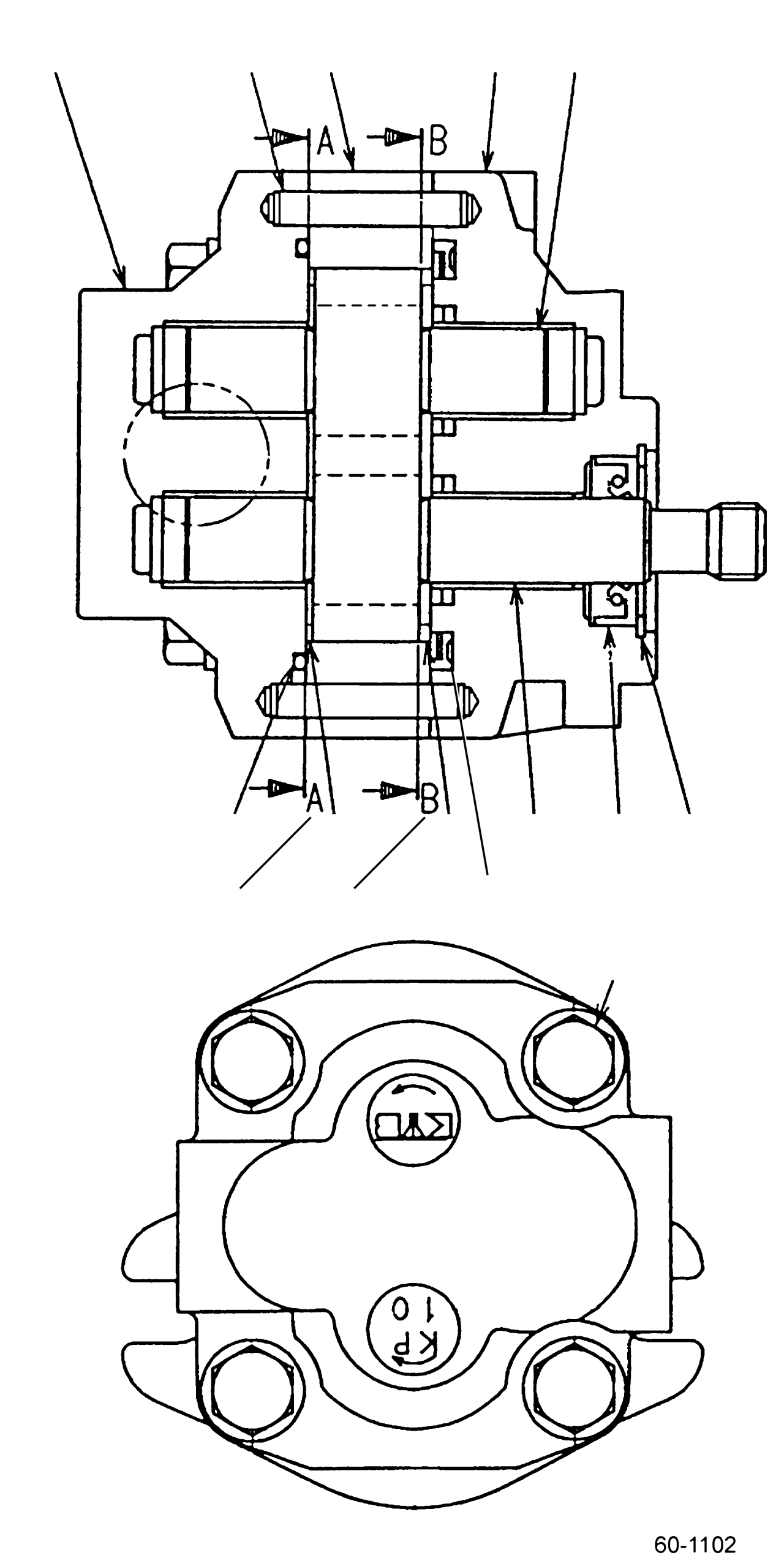 KIT, HYDRAULIC PUMP SEAL, PNEUMATIC, DIESEL KB20003-10282 KOMATSU