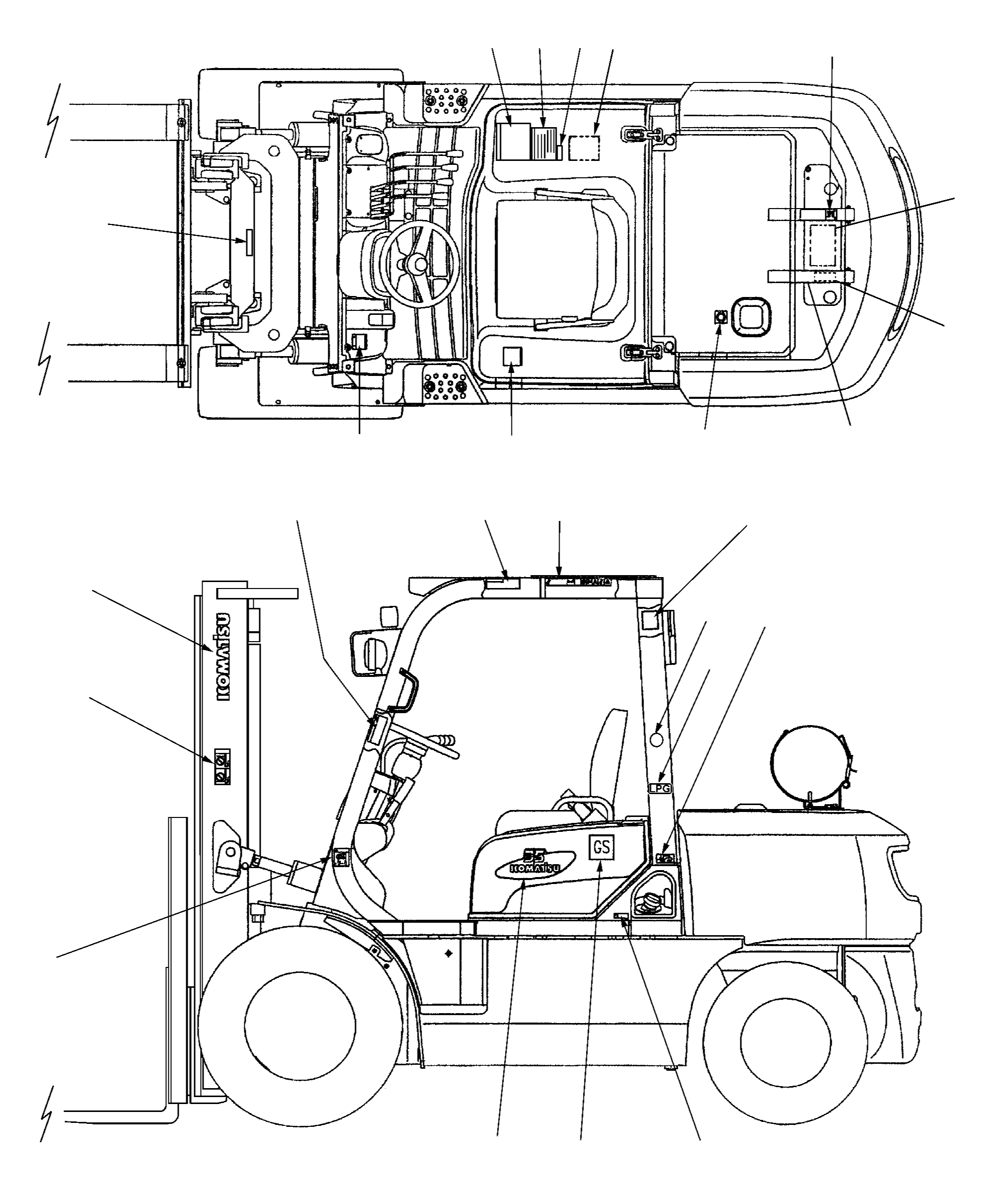 NAME PLATE, LOGO 8776177 KOMATSU