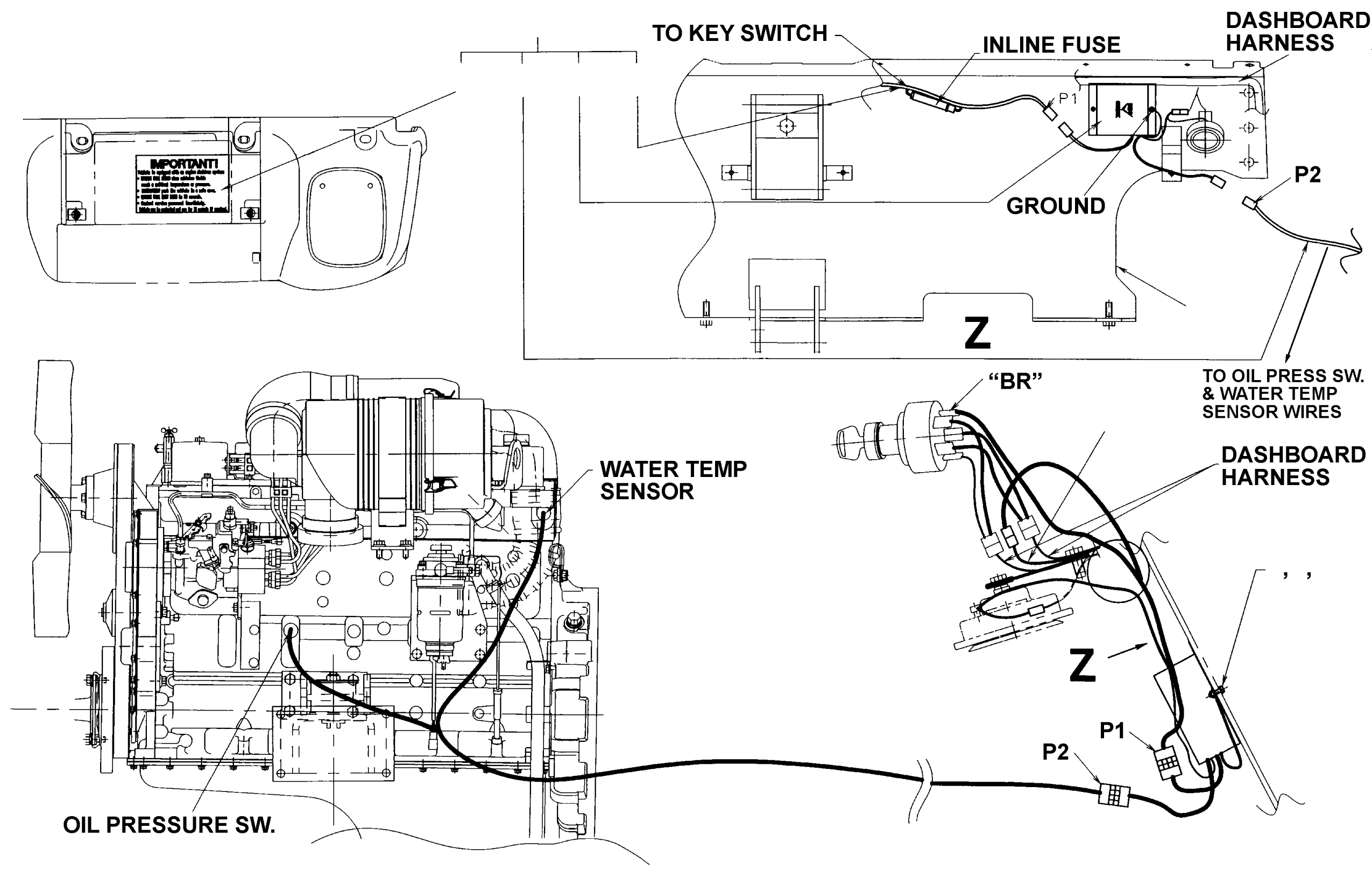 DASHBOARD, REWORKED 3EC-50-A6960 KOMATSU