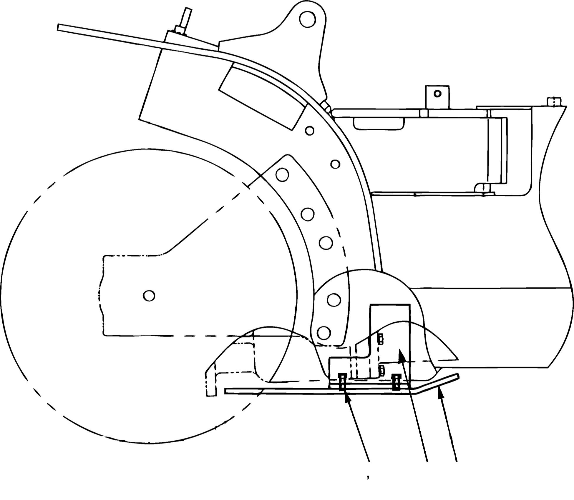 BRACKET, RH 3EC-52-F6540 KOMATSU