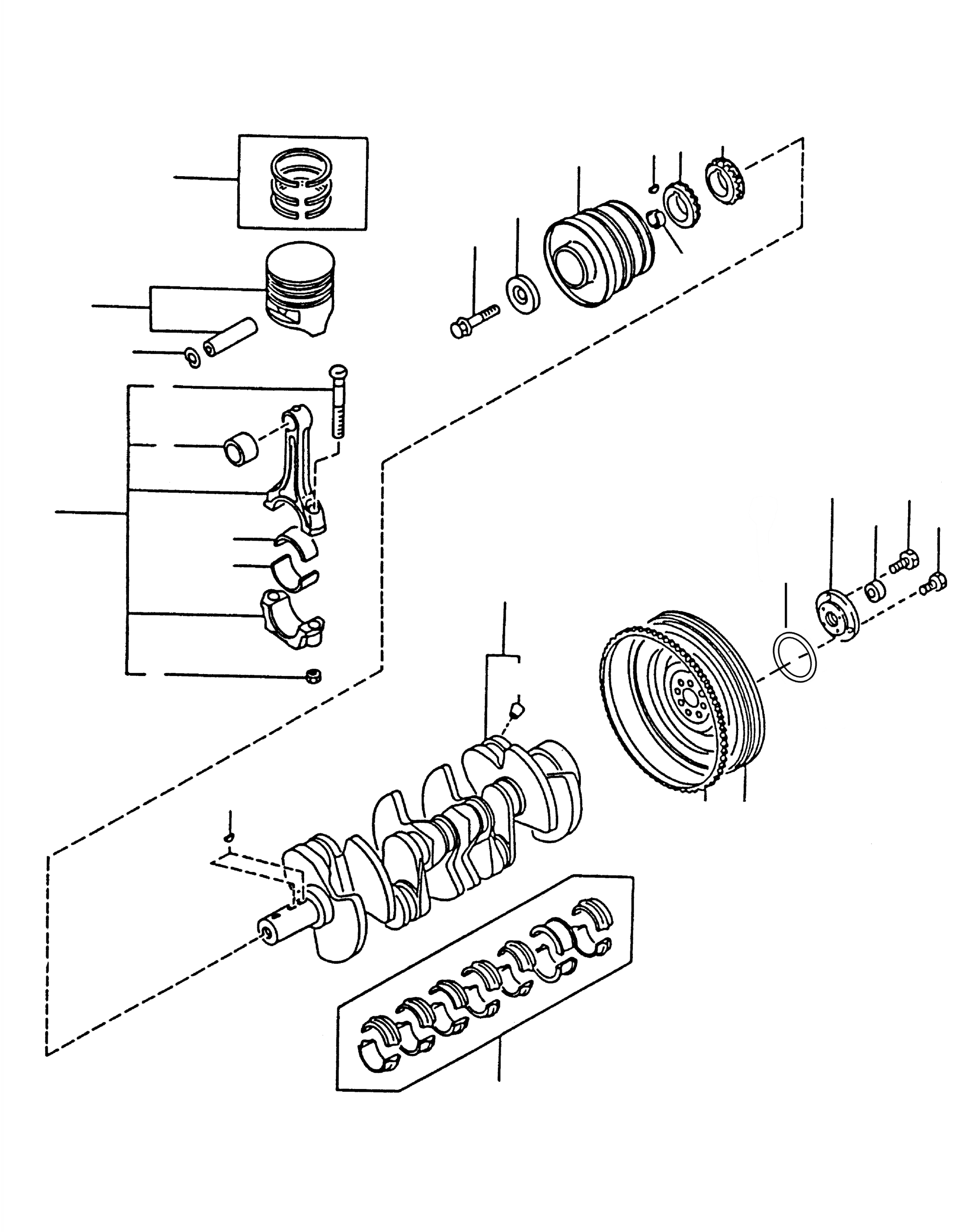 BEARING SET, US=0.25MM, CRANKSHAFT 12209-VB060 KOMATSU