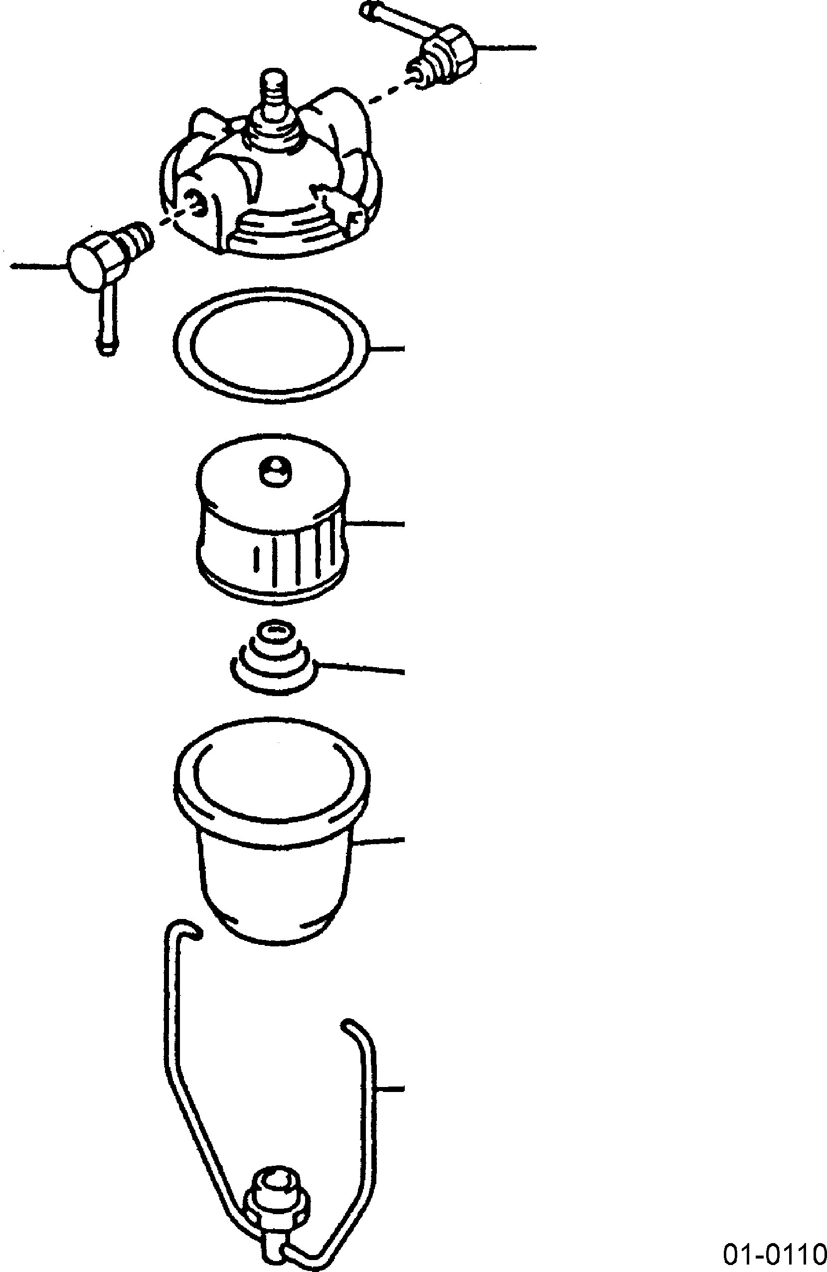 ELBOW CONNECTOR, FUEL STRAINER 17103-C0600 KOMATSU