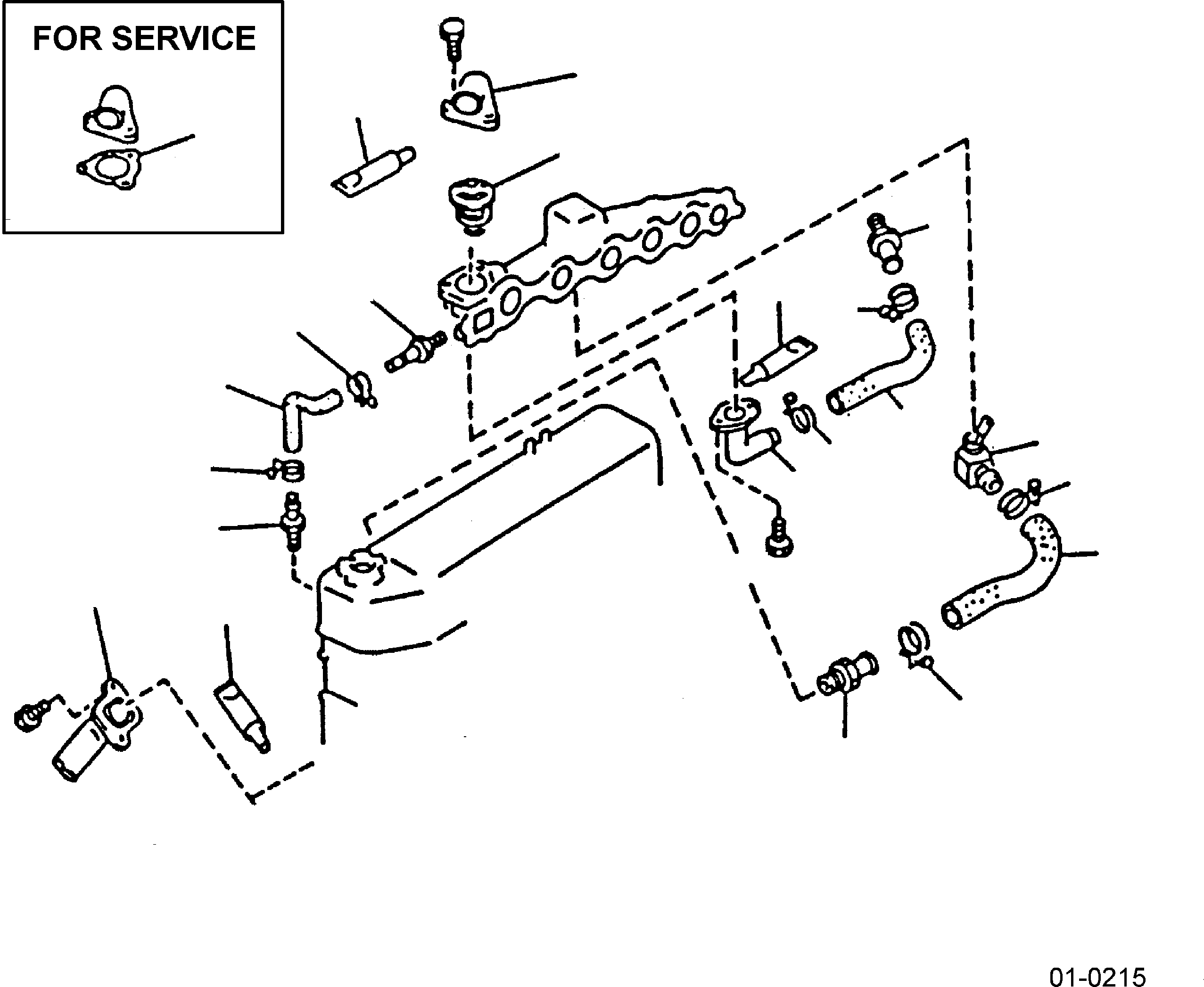 GASKET, WATER OUTLET 11062-03J10 KOMATSU
