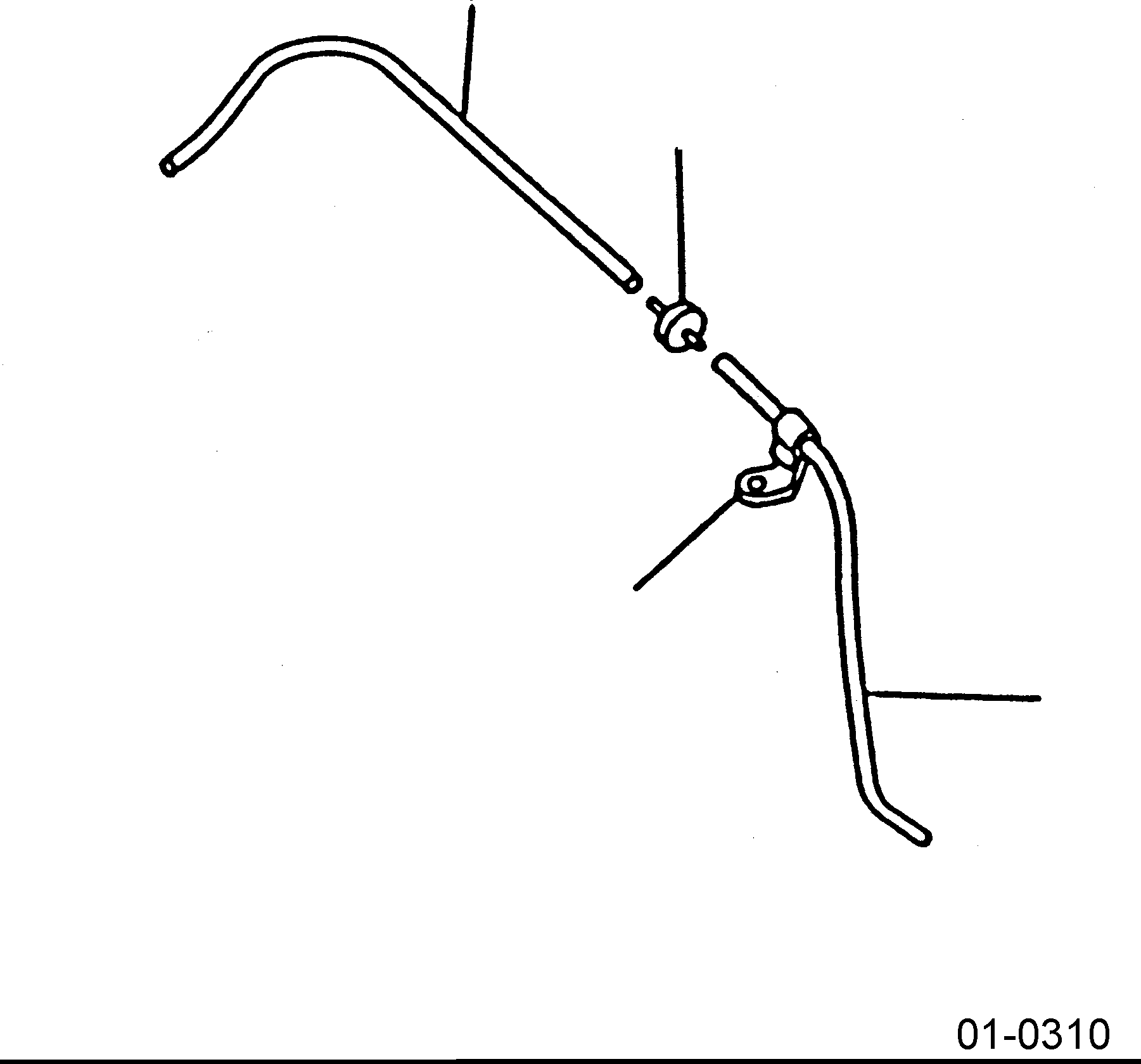 HOSE (450MM LONG) B2318-N3301 KOMATSU
