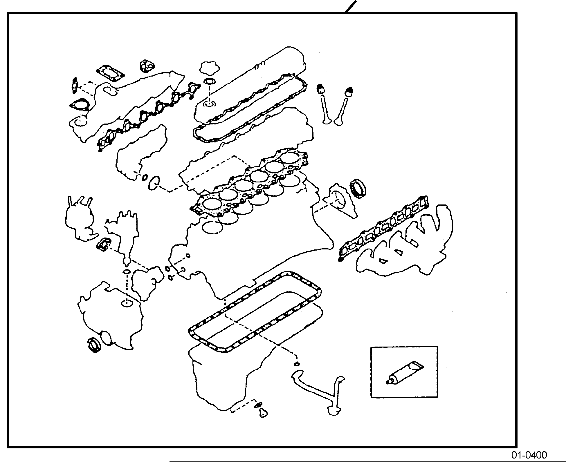 GASKET KIT, ENGINE REPAIR 10101-73K2A KOMATSU