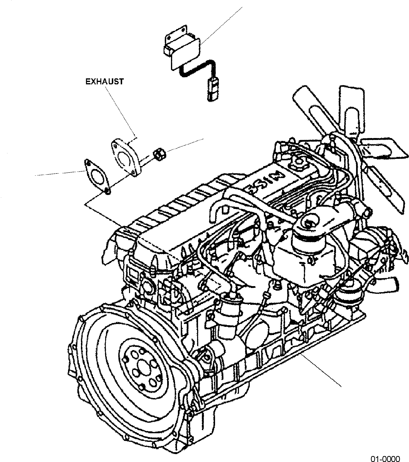 ENGINE, TB42 (UL-GS) 37C-1DH-3250 KOMATSU