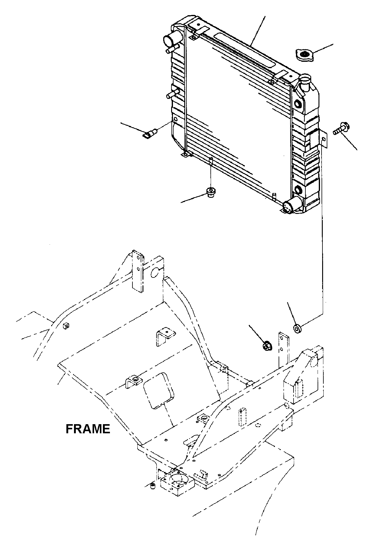 RADIATOR (2-SPEED TRANSMISSION) 3EC-04-A5210 KOMATSU