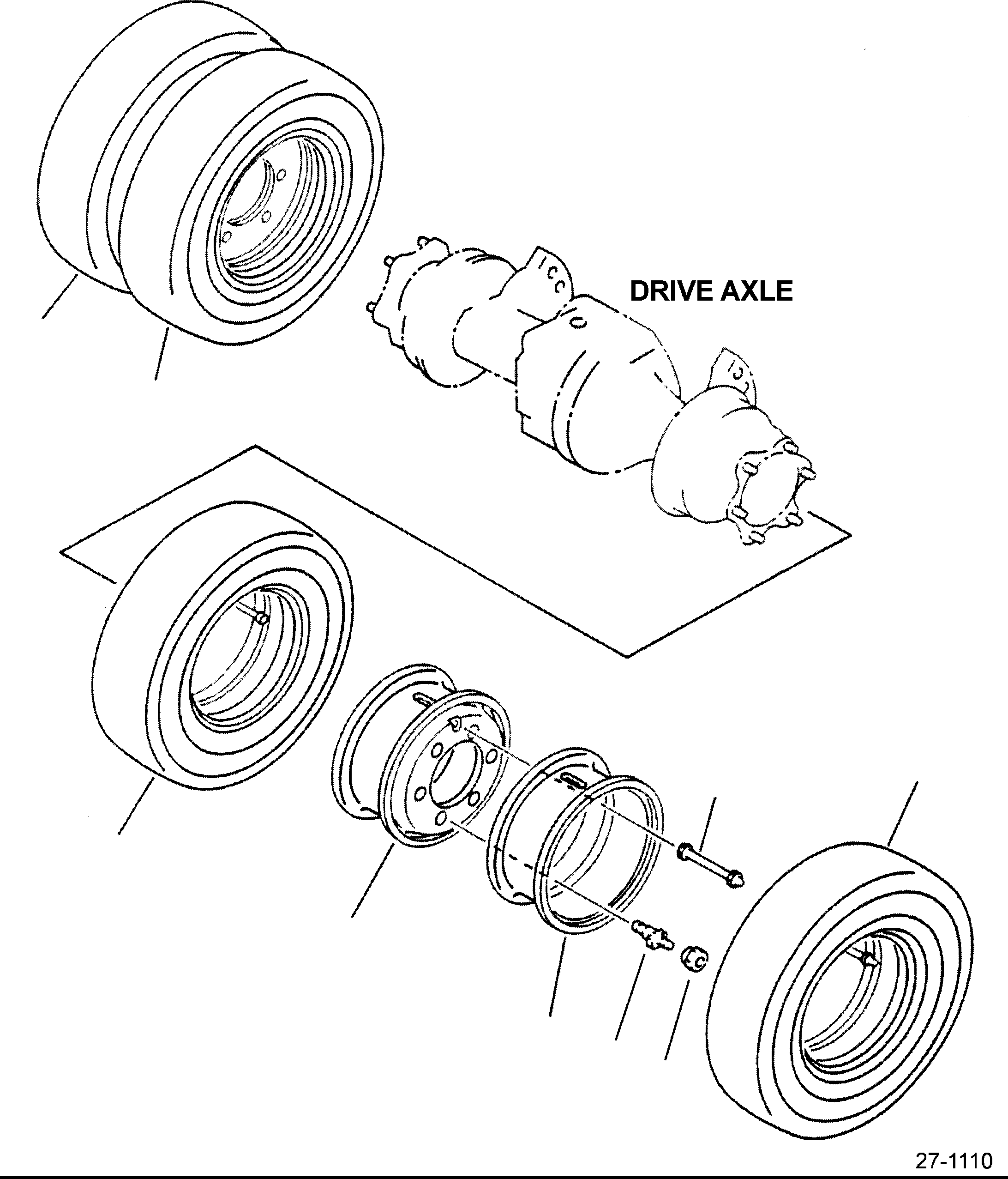 TIRE, OUTER, 8.25X15X14 37A-1HA-A860 KOMATSU