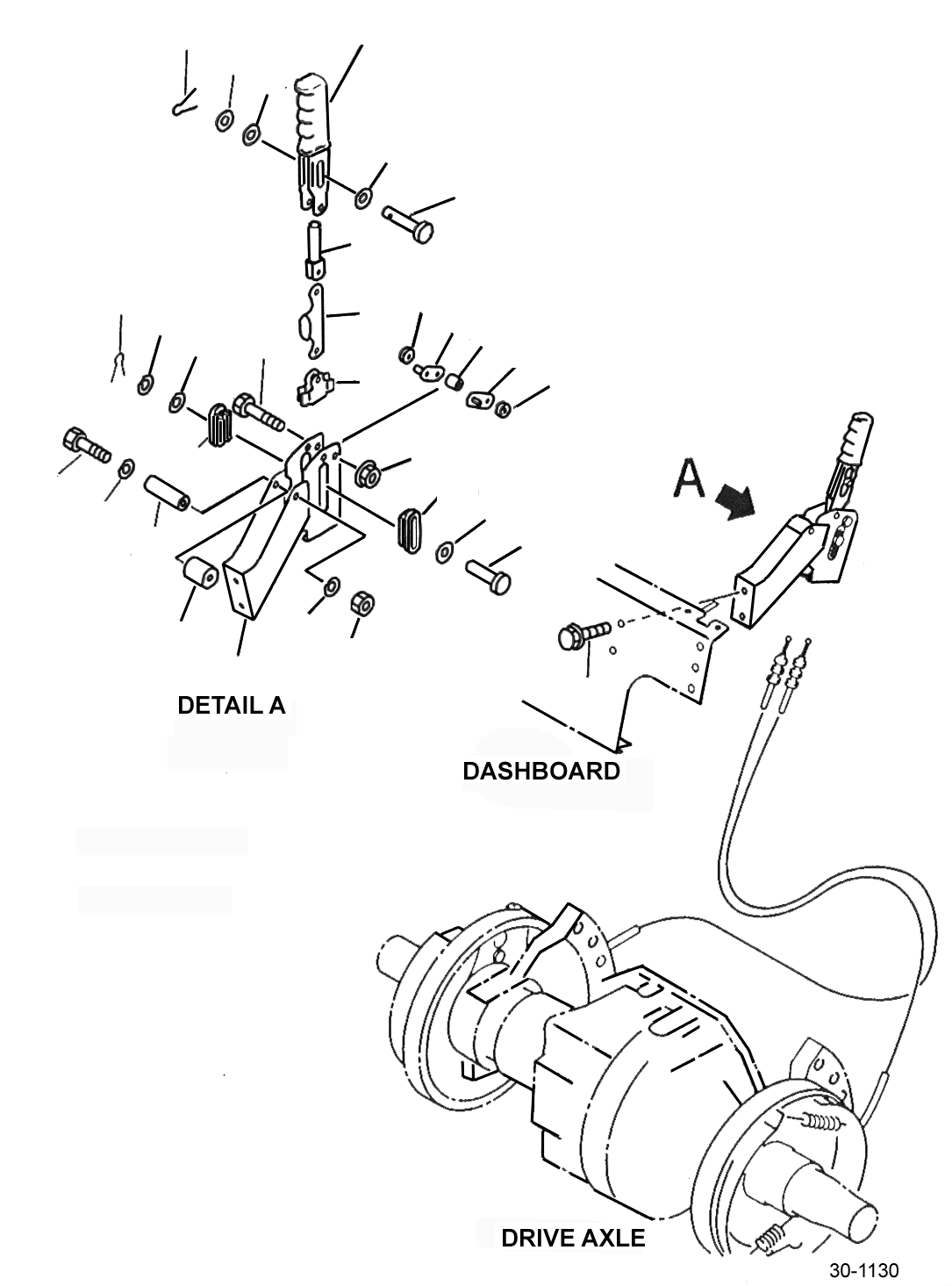 LEVER, PARKING BRAKE 3EC-38-31310 KOMATSU