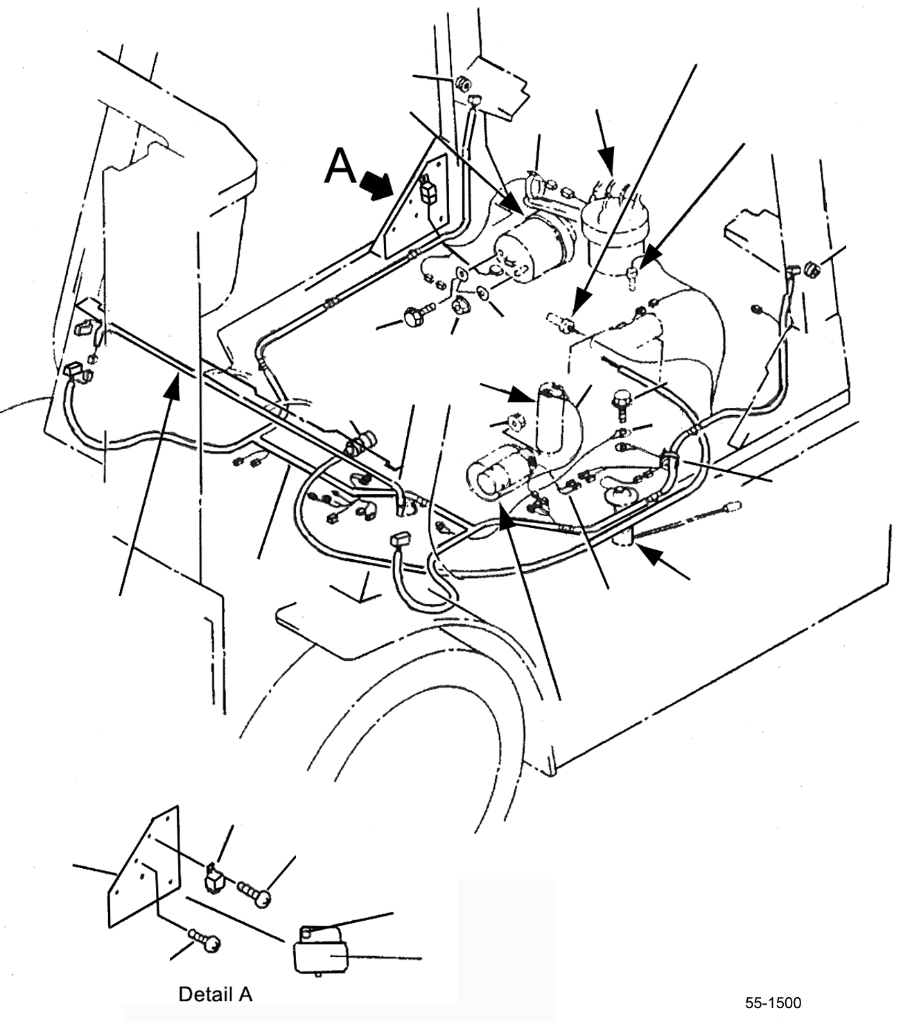 Кабель 34A-55-28131 KOMATSU