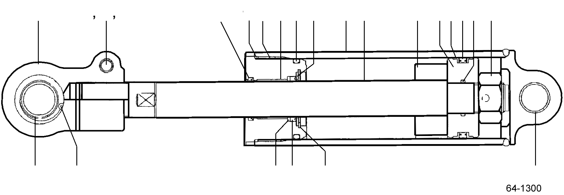 TILT CYLINDER (10/6) 37C-1JA-A352 KOMATSU