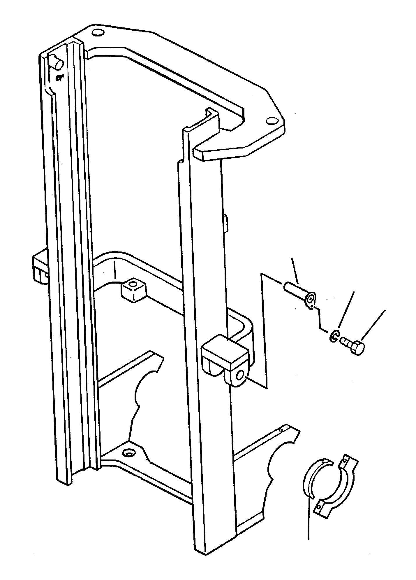 PIN (MAST ANCHOR TO TILT CYL) 3EC-71-32210 KOMATSU