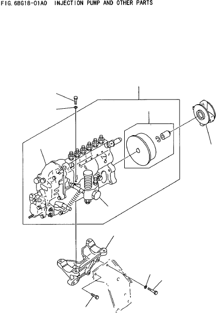 BOLT, INJECTION PUMP BRACKET 0-10806-080-0 KOMATSU