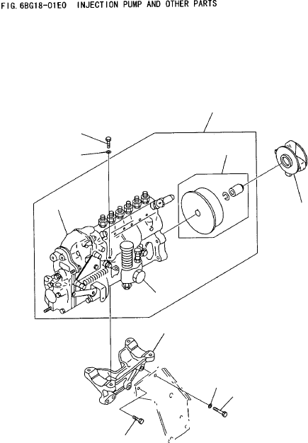 GOVERNOR ASSY, FIG. 6BG53B 1-15730-061-0 KOMATSU