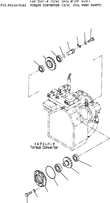 SHAFT ASSY, IDLER OK616409A KOMATSU