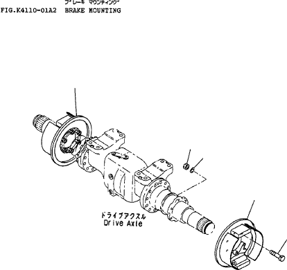 BRAKE ASSY, R.H. (SEE FIG.K4110-51A2) 3FE-30-13500 KOMATSU