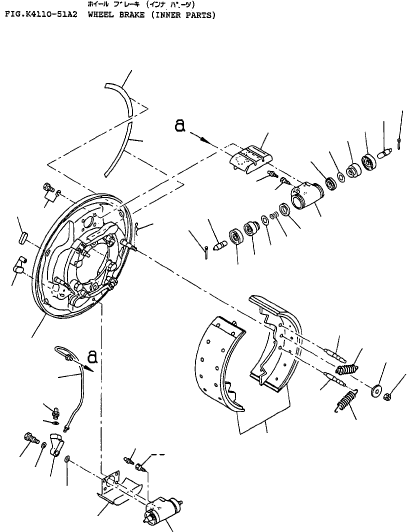 CYLINDER ASSY, WHEEL (UPPER) 3FE-30-13110 KOMATSU