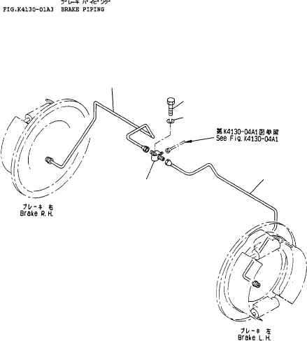 PIPE, L.H 3FE-38-13010 KOMATSU