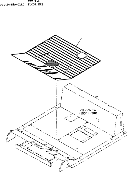 Коврик пола 3FE-50-12450 KOMATSU