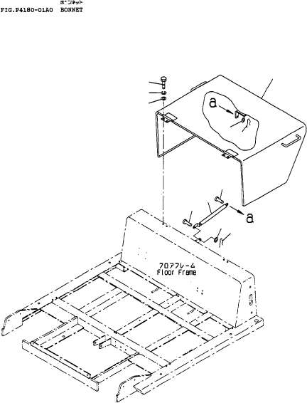 BONNET (FD135-160E) 3FE-50-13110 KOMATSU