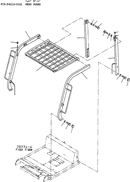 STAY, R.H. REAR 3FE-51-11150 KOMATSU