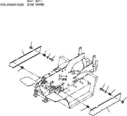 COVER (FD100, 115) 3FE-50-12460 KOMATSU