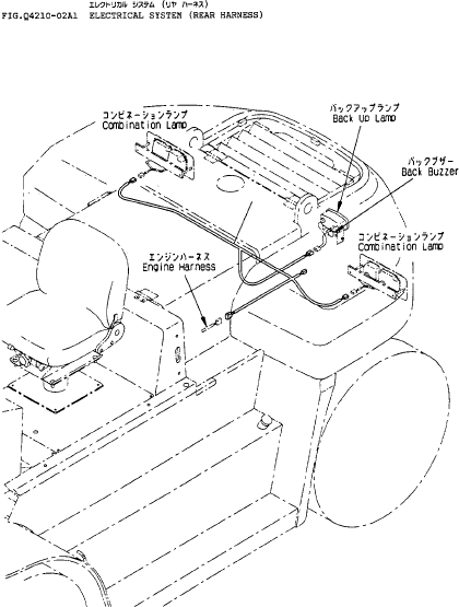 HARNESS, REAR (FD135-160E) 3FE-55-11610 KOMATSU