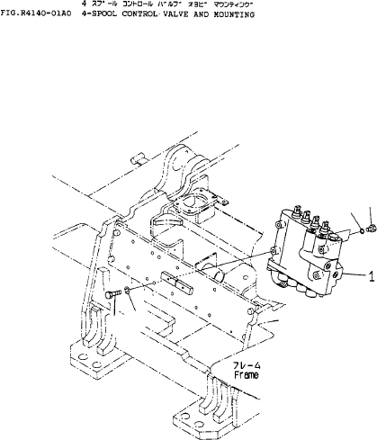 CONTROL VALVE ASSY (SEE FIG.R4140-51A0) 3FE-61-11410 KOMATSU