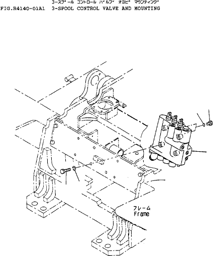 CONTROL VALVE ASSY (SEE FIG.R4140-51A1) 3FE-61-11510 KOMATSU