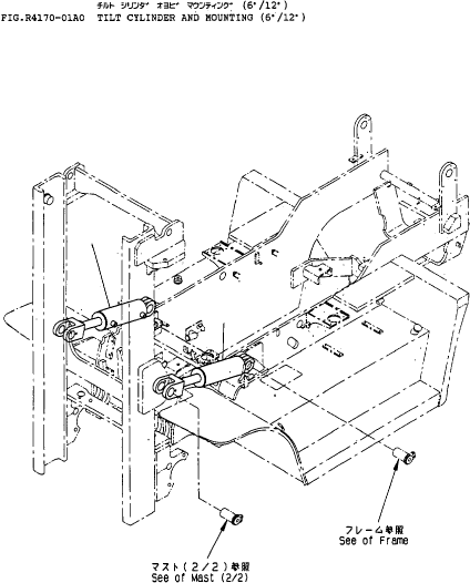 CYLINDER ASSY, TILT (SEE FIG.R4170-51A0) 37E-1AU-3010 KOMATSU