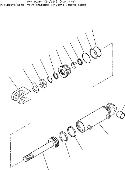 HEAD, ROD 707-64-60110 KOMATSU