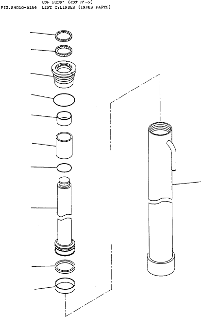 ROD (2.8M MAST) 707-61-75010 KOMATSU