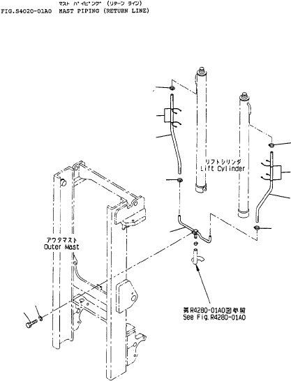 HOSE (4.0M MAST) 07261-22017 KOMATSU